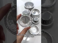 Mini-Kuchenbecher aus Aluminiumfolie