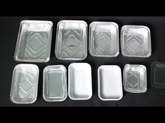 1000 Stück Einwegbehälter aus rechteckiger Aluminiumfolie