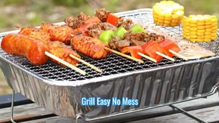 Einfacher Outdoor-BBQ-Grill ohne Reinigung