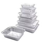 Disposable Food Grade Aluminum Foil Pan 300ml Rectangular Container