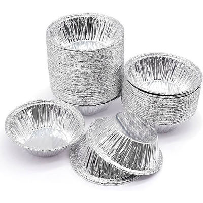 Disposable Tart Pans Mini Tart Cup Apple Round Mold Tray Tins