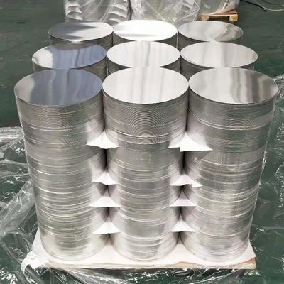 0.5mm 0.6mm 0.7mm H22 H24 Round Aluminum Discs SGS Custom Size High Flatness Burr Free Edge Food Grade