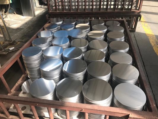 Alloy 1050 Disk Circle Aluminum Round Pan Cookware Custom Diameter High Flatness Burr Free Edge Food Grade