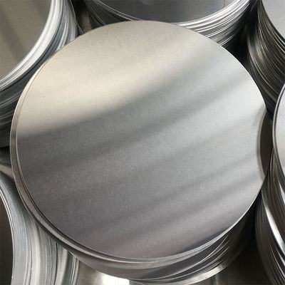 ISO Silver Aluminum Alloy Circle 3003 80-1000mm 0.13-6.5mm Custom Size High Flatness Burr Free Edge Food Grade