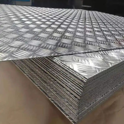 6061 1100 3003 5052 Aluminium-Diamant-Streifenplatte Prägung Aluminium-Kartenplatte