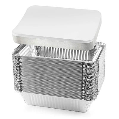 Silver Aluminum Pan Container With OEM Available For Performance