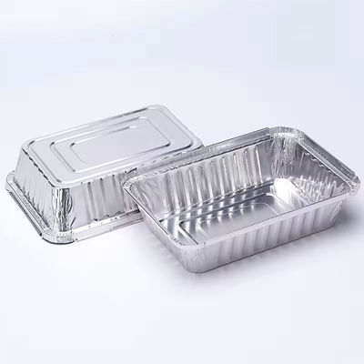 Container Box Tray Aluminium Deckel Rechteck Reis Aluminiumfolie Behälter