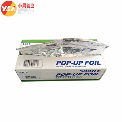 200 Blätter 500 Blätter Pop-Up-Aluminium-Küchenfolie für Lebensmittelverpackungen