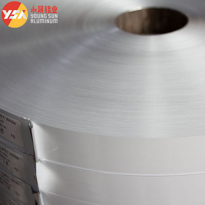 Einseitige weißfarbige Aluminium-Polyester-Laminationsfilmrolle für Luftkanäle