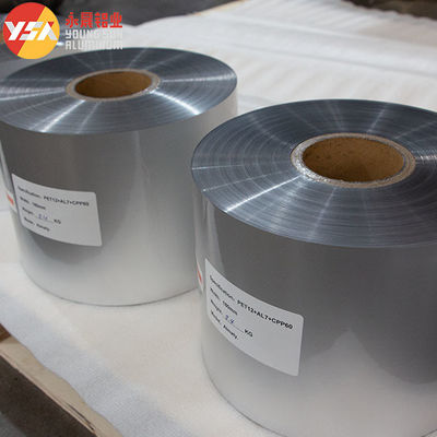 CPP/AL/PET-Aluminiumfolie-Laminationsverpackungsfolie drei Schichten