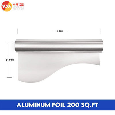 200 Quadratfuß Aluminiumfolie 0,014 mm X 30 cm X 61 m Folie Rollen Wickeln