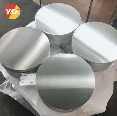 Anpassungsfähige 1050 1060 3003 Aluminiumkreisplatten Afrika Mittlerer Osten Kundengröße Hohe Flachheit Burrfreie Kante Lebensmittelqualität
