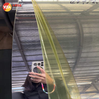 Eco Friendly Mirror Aluminum Sheet Coil 1050 3003 0.3-3mm 85-95% Reflectivity Decorative Panel