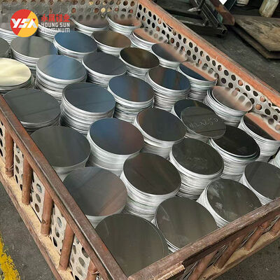 CC DC Aluminiumkreis Scheibe 1050 3003 Legierung O H12 Härte Tiefziehen OEM Kundenspezifische Kochgeschirr Rohling