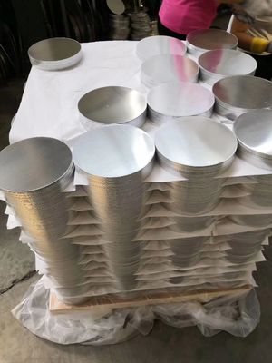 Non Stick 1050 3003 5052 Aluminum Round Circle Cookware Utensils Custom Size High Flatness Burr Free Edge Food Grade