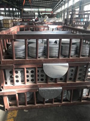 Non Stick 1050 3003 5052 Aluminum Round Circle Cookware Utensils Custom Size High Flatness Burr Free Edge Food Grade