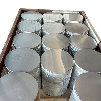 O-H112 Temper 1050 1100 Aluminum Round Plate Cookware Custom Size High Flatness Burr Free Edge Food Grade