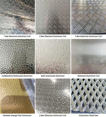 H112 Aluminium- karierte Stangen 4x8 Aluminium-Diamond Plate Embossed Aluminum Sheet der Platten-5