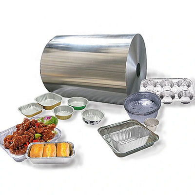 8011 Haushalts-Aluminiumfolie Jumbo-Rolle 12–40 Mikron feuchtigkeitsbeständige Küchenverpackungsfolie