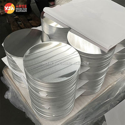 1100 1050 1060 3003 3004 Aluminium Rundscheibe Kreis Beschichtet Kochgeschirr Maßgeschneiderter Durchmesser Hohe Flachheit Burr-frei Lebensmittel-Grad